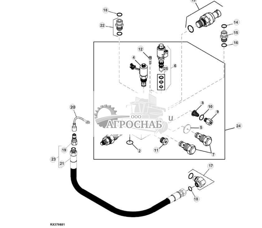 Park Brake Control Valve (002424 